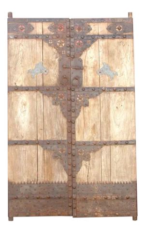 Early 19th Century Asian Rustic Chateau Doors