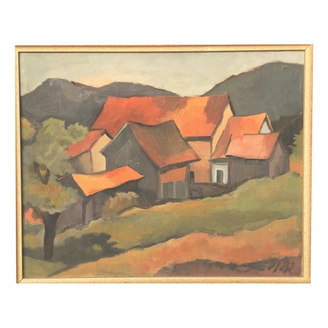 Albert Rieger, Oberes Geistal, 1974, Oil on Canvas For Sale