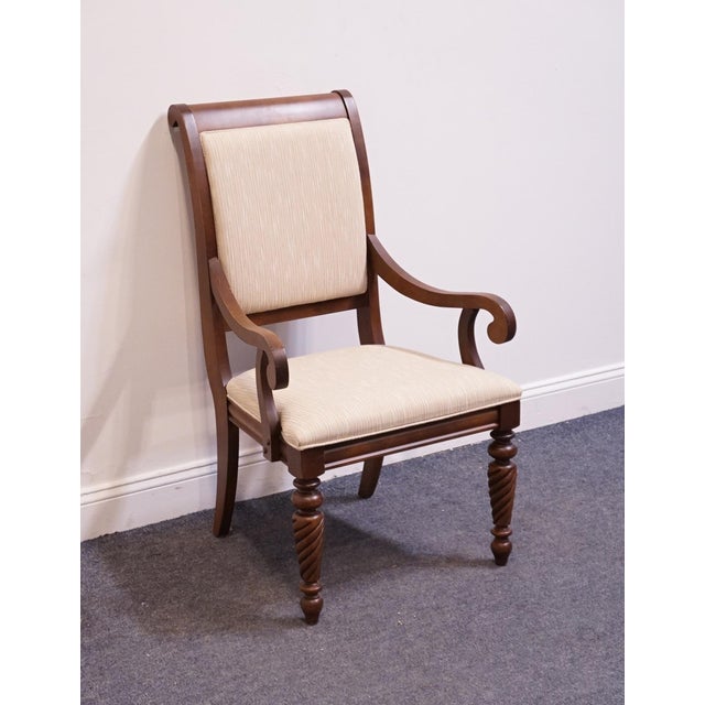 Broyhill Broyhill Furniture British Empire Collection Cherry Dining Arm Chair 7325-83 For Sale - Image 4 of 11