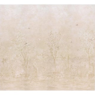 Schumacher X Colette Cosentino Sublime 4 Panel Set In Parchment For Sale