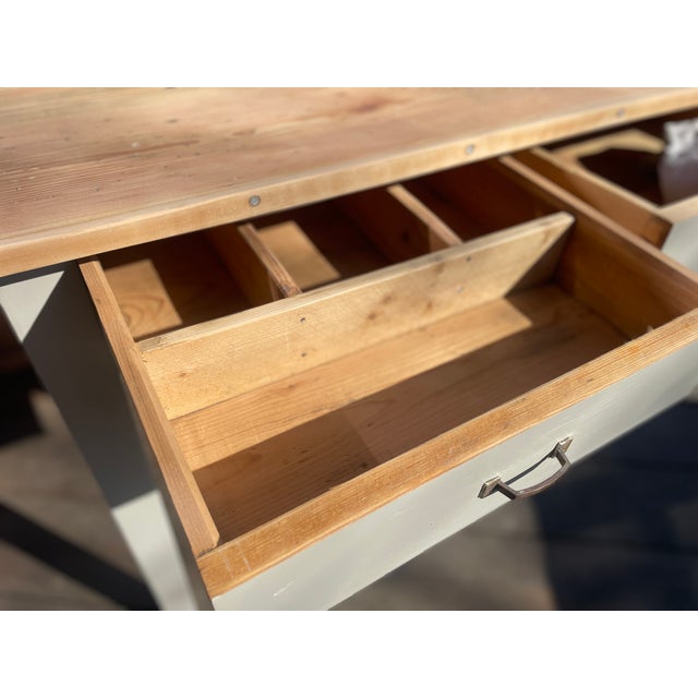 Antique Table in Fir, 1890s For Sale - Image 3 of 15