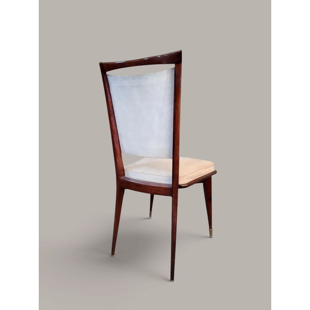 Art Deco French Elegance in Macassar Complete Dining Room with Fine Inlays, 1930s, Set of 8 For Sale - Image 9 of 18