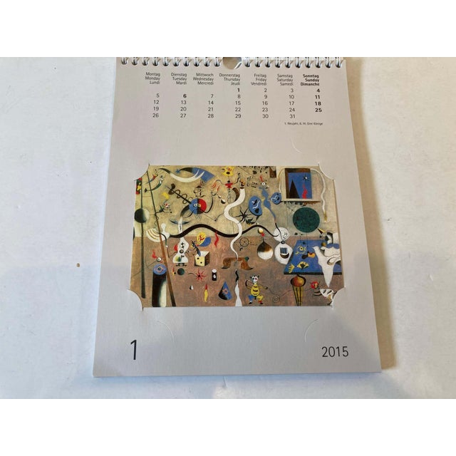 Joan Miró Inspired 2015 Calendar: Modern Paper Art Collectible For Sale - Image 13 of 17