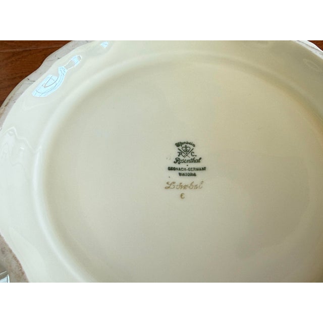 Ceramic Rare Rosenthal Elfenbein Viktoria Lombul Antique White Colored Soup Tureen Kronach Germany For Sale - Image 7 of 12