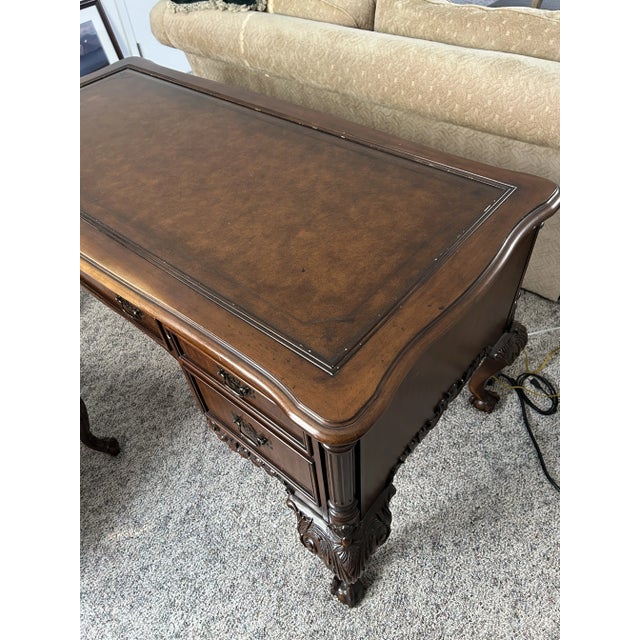 Wood Sligh Ball & Claw Desk For Sale - Image 7 of 8