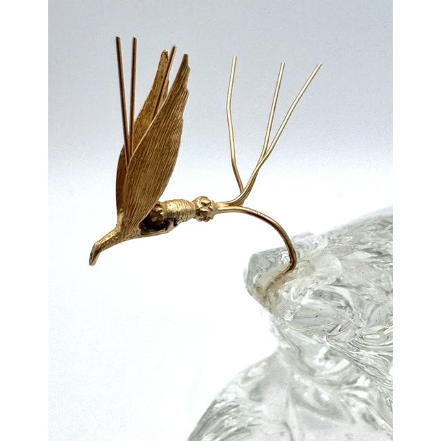 Steuben Glass & 18K Gold “Trout & Fly” by James Houston, Introduced 1966 For Sale - Image 9 of 18