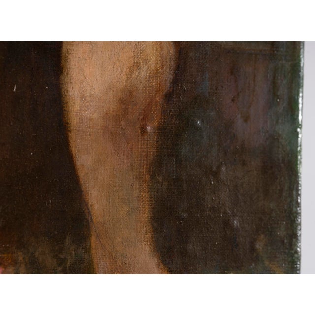 Albert Cresswell, Nymph Adorning a Bust in a Garden, Oil on Canvas For Sale - Image 4 of 16