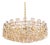 Large Gilt Brass Crystal Chandelier by Sciolari for Palwa, Germany, 1970s For Sale