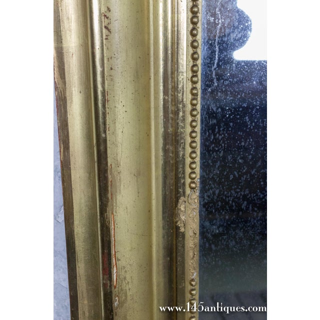 French 18th Century Stacked Mercury Mirror in a Giltwood Frame For Sale - Image 4 of 12