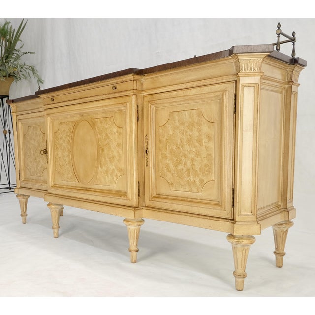 Brown Kargers Rosewood Brass Gallery Top Fitted Drawers Sideboard Buffet Credenza MINT For Sale - Image 8 of 18
