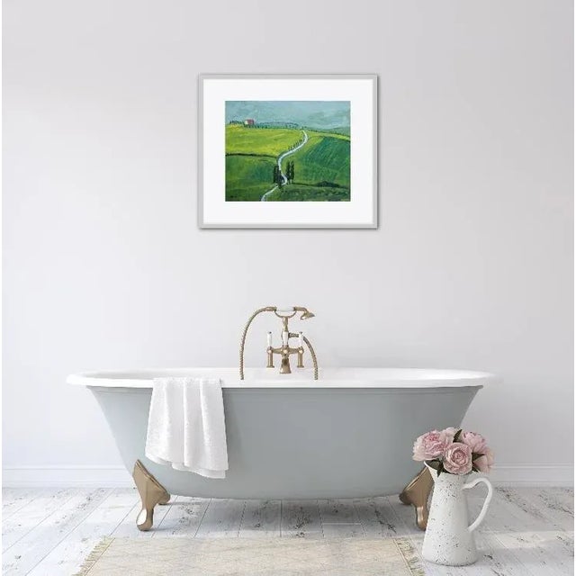 Contemporary Tuscan Landscape (Original Oil Painting) For Sale - Image 4 of 9