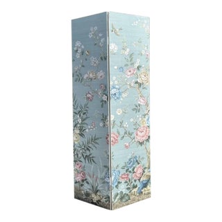 Vintage Regency Wallpaper Panel Room Divider For Sale