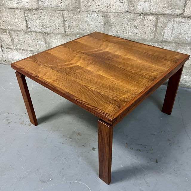 Danish Mid Century Modern Floating Coffee Table in the Jens Risom's Style. For Sale - Image 13 of 13