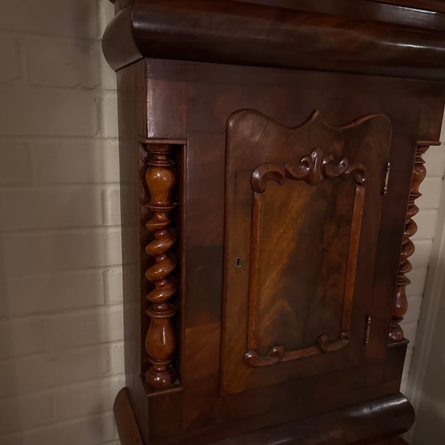 Victorian Mahogany Barley Twist Grandfather Clock For Sale - Image 11 of 12