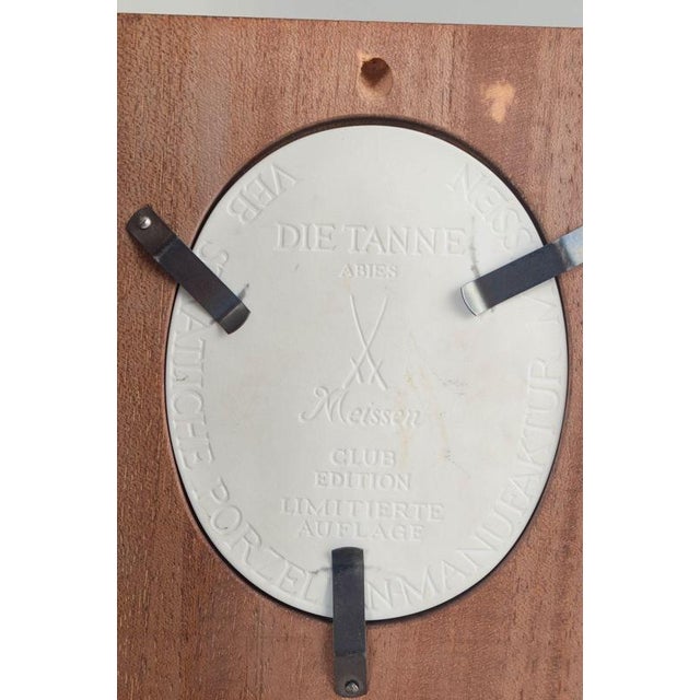 Relief Plaque in White Biscuit Porcelain with Motif of Trees from Meissen, 1970s For Sale - Image 3 of 5