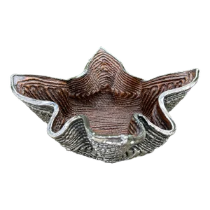 Late 20th Century Italian Modern Sterling Silver Clad Bowl