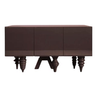 Multileg Sideboard Lacquered in Brown by Jaime Hayon for BD Barcelona For Sale