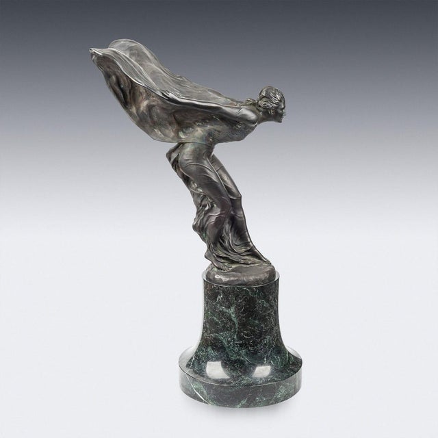 Charles Sykes, Rolls Royce Spirit of Ecstasy No.13, 1890s-1910s, Bronze For Sale - Image 5 of 18