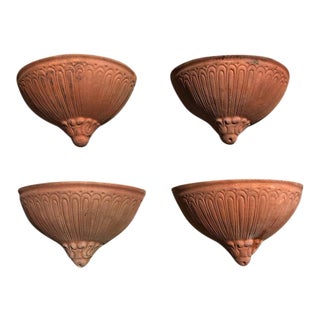 Terra Cotta Hanging Planters - Set of 4 For Sale