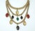 Vintage Scarab Bib Chain Link Egyptian Style Necklace, c.1980 For Sale - Image 9 of 11