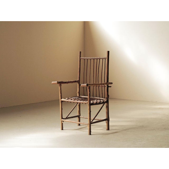 Brutalist Naive Hazelnut Branch Armchair, France, 1970 For Sale - Image 17 of 17