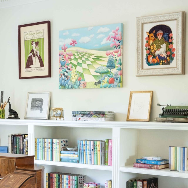 2020s "Game Green" Original by Emma Knight From the Alice in Wonderland Collection For Sale - Image 5 of 7