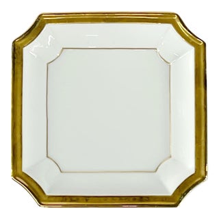 Vintage Classic Porcelain Trinket Dish by Andrea by Sadek 8.25" X 8.25" X 1.25" For Sale