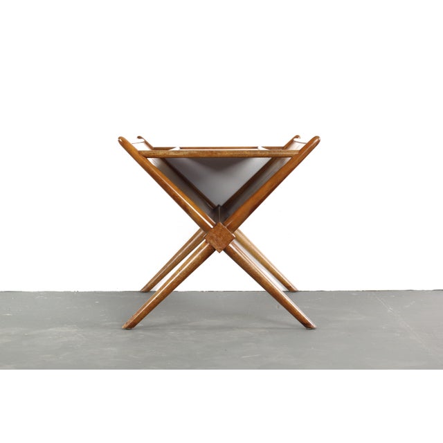 Mid-Century Modern Stamped TH Robsjohn Gibbings for Widdicomb Magazine Side End Table For Sale - Image 3 of 6