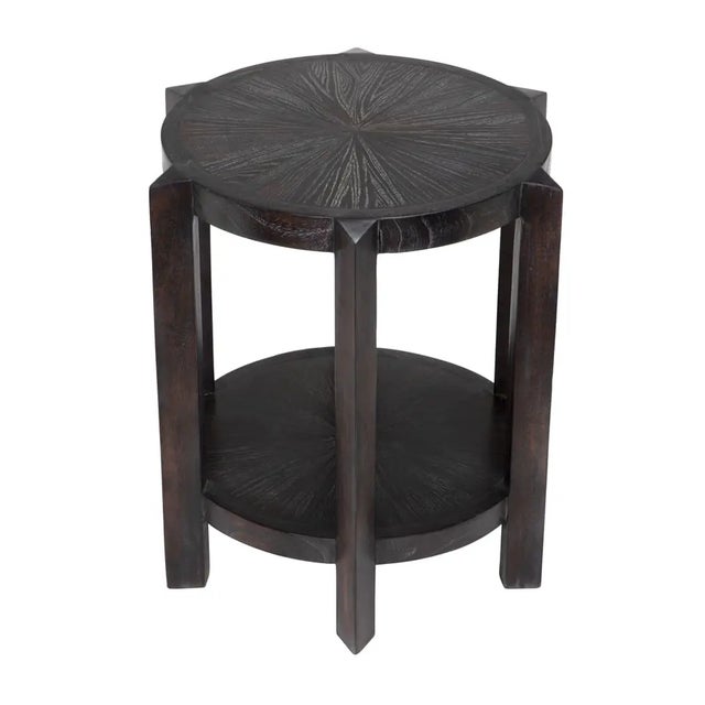 Noir NOIR Yuhuda Small Side Table, Sombre Finish For Sale - Image 4 of 5