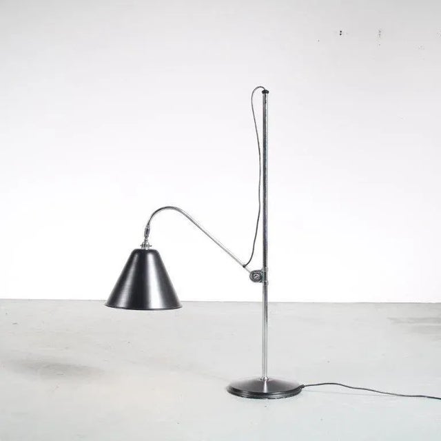 A lovely adjustable floor lamp, model bl3, was manufactured by bestlite in the uk around 1960. this lamp has a nice...