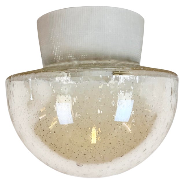 Vintage White Porcelain Ceiling Light, 1970s For Sale - Image 10 of 10