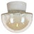Vintage White Porcelain Ceiling Light, 1970s For Sale - Image 10 of 10