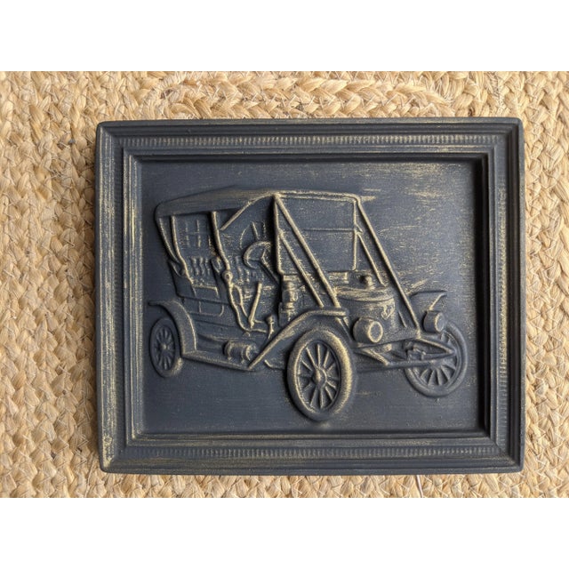 Paint Early American Model T Ford Car Decorative Wall Plaque For Sale - Image 7 of 9