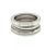 Contemporary 25174 - Bvlgari B.zero1 Three-Band Ring in 18k White Gold - Size 51 For Sale - Image 3 of 7