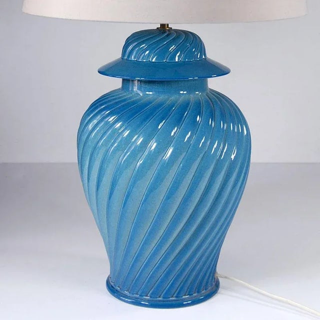 Ceramic French Table Lamp from Kostka, 1970s For Sale - Image 7 of 10