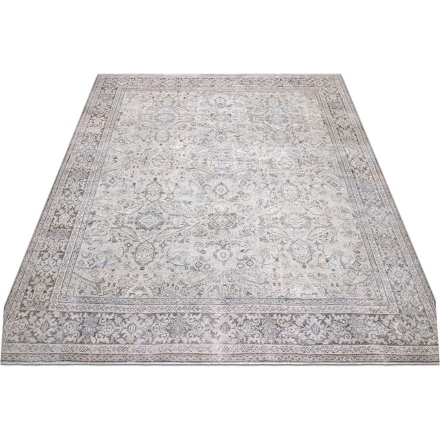 1940s Persian Mahal Rug For Sale - Image 4 of 4