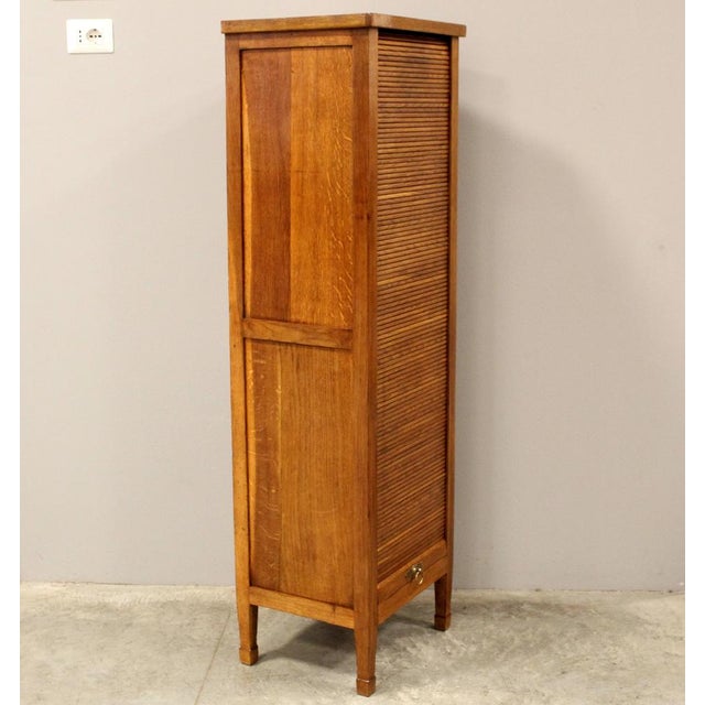 Vintage Filing Cabinet in Oak, 1920s For Sale - Image 3 of 16