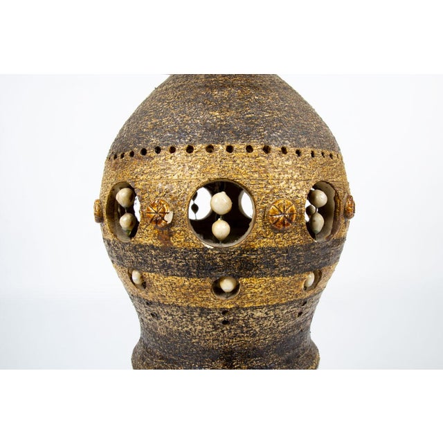 1960s Large Ceramic Table Lamp by Georges Pelletier, France, 1960s For Sale - Image 5 of 8