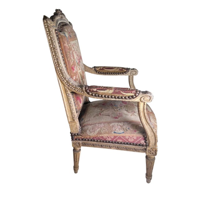 Early 19th Century Fabulous Louis XVI Style Miniature Chair With Original Petit Point Upholstery For Sale - Image 14 of 16