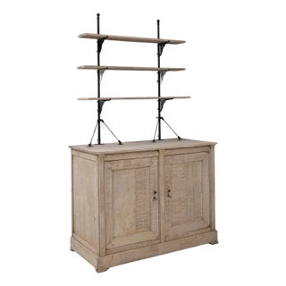 1900s French Oak Display Cabinet For Sale