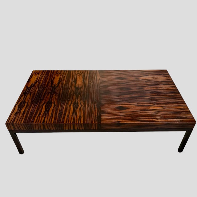 Custom Boke coffee table by legendary designer Christian Liaigre (French, 1943-2019) for Holly Hunt, circa 1997. An iconic...