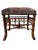 Vintage Faux Bamboo Stool in Ralph Lauren "Hunting Manor Paisley" Fabric For Sale - Image 10 of 17