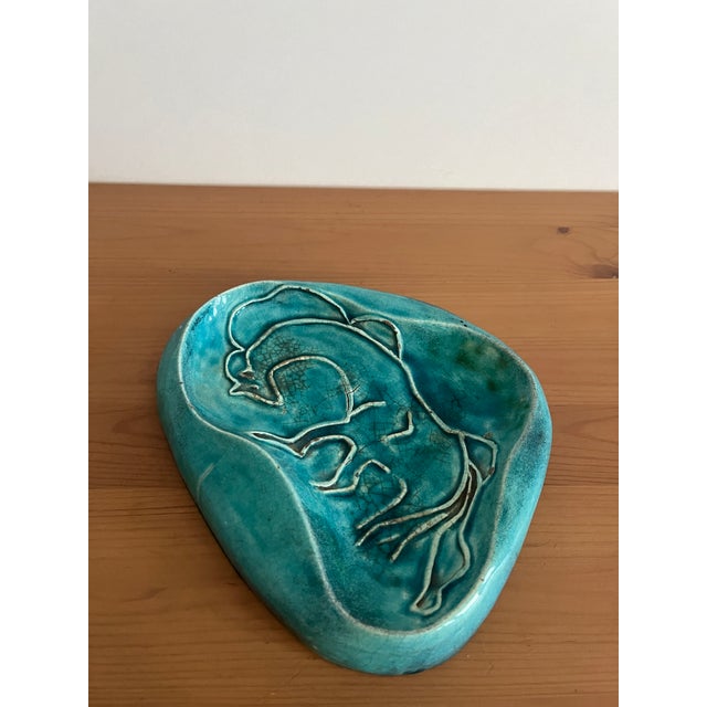 1950s Mid Century Modern Art Pottery Ashtray For Sale - Image 5 of 9