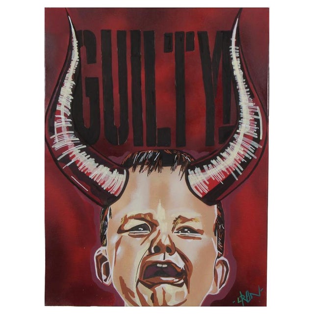 L:Ron, Guilty, 2023, Mixed Media For Sale - Image 6 of 6