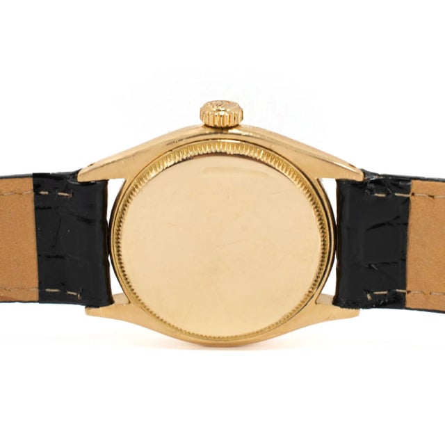 Vintage 1962 Rolex Oyster Precision 32mm 6418 18k Gold Manual Winding Watch For Sale In Houston - Image 6 of 11