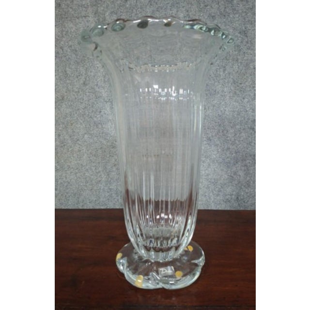 Large Crystal Vase from Daum, France For Sale - Image 9 of 9
