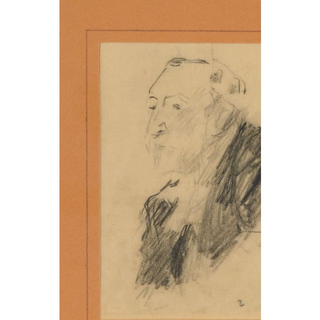 Drawing of a Man, England Circa 1900 For Sale - Image 4 of 4