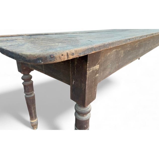 Antique French Farmhouse Table, 1800s For Sale In Columbia, SC - Image 6 of 12
