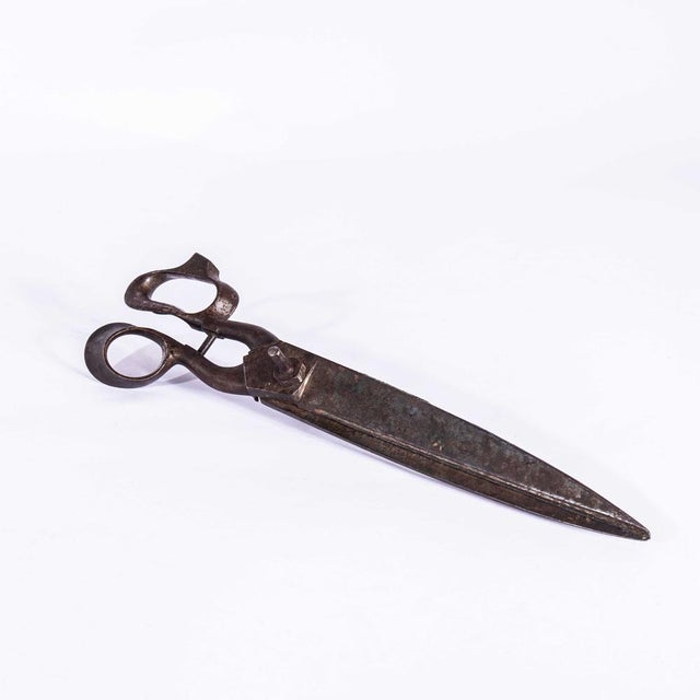 Large French Tailor's Scissors, 1920s For Sale - Image 3 of 6