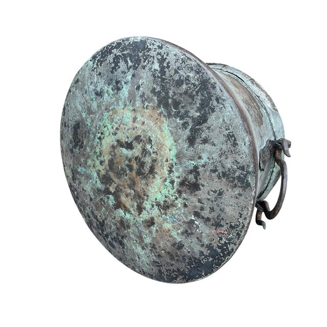 Late 19th Century Antique Primitive Bucket, Cauldron or Kettle With Handles For Sale - Image 13 of 13